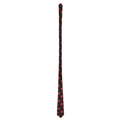 Rambunctious Red Polka Dots Classic Necktie (Two Sides)