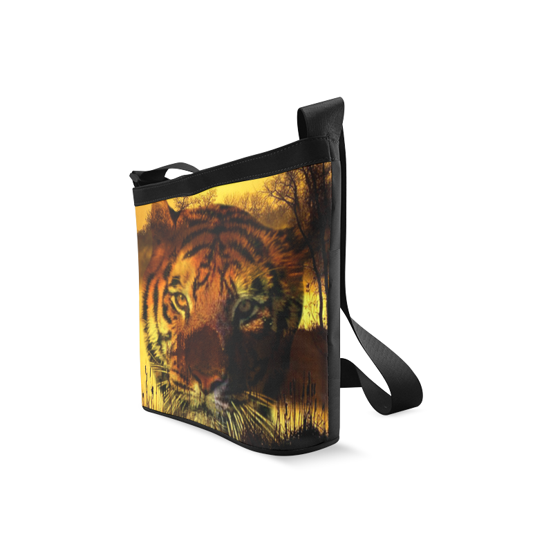 Tiger Face Crossbody Bags (Model 1613)