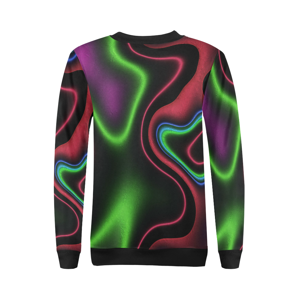 Vibrant Fantasy 2 by FeelGood All Over Print Crewneck Sweatshirt for Women (Model H18)