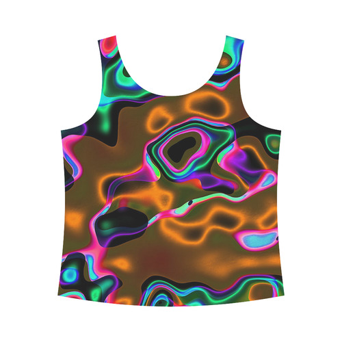 Vibrant Fantasy 8 by FeelGood All Over Print Tank Top for Women (Model T43)