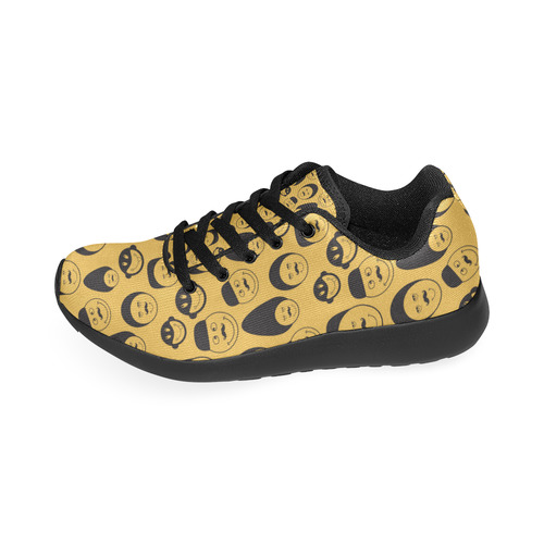 yellow emotion faces Kid's Running Shoes (Model 020)