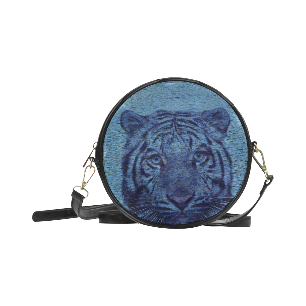 Tiger and Water Round Sling Bag (Model 1647)