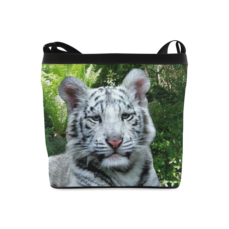 White Tiger Crossbody Bags (Model 1613)