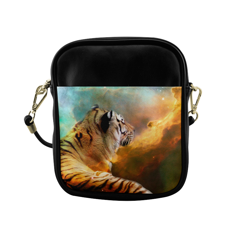 Tiger and Nebula Sling Bag (Model 1627)