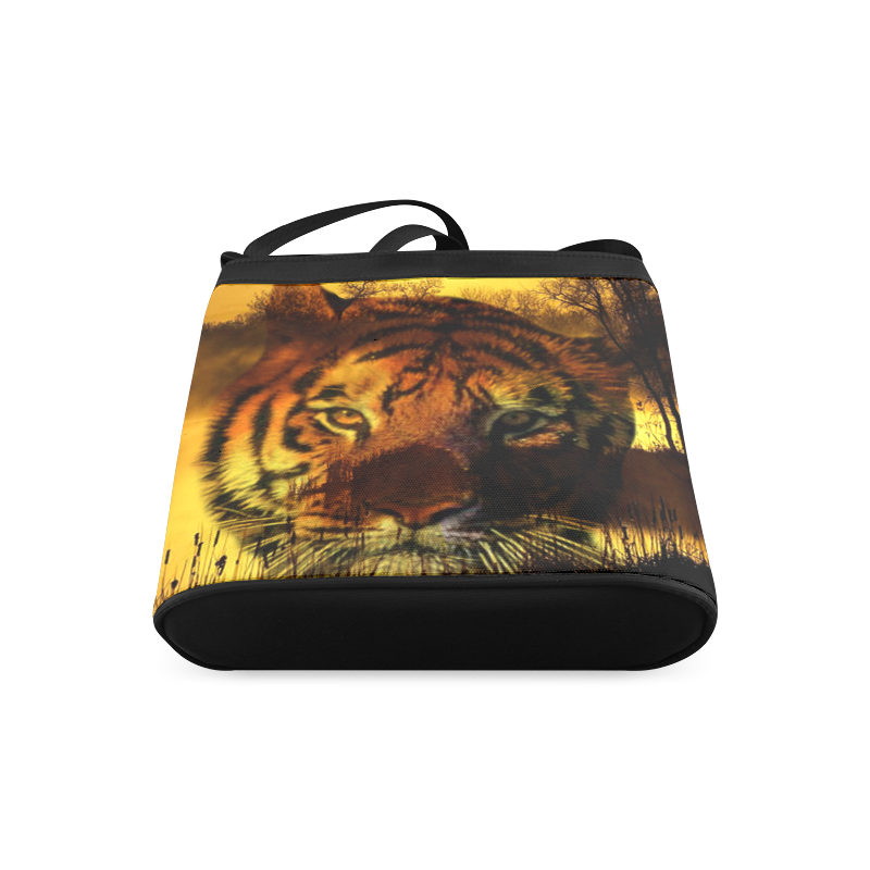 Tiger Face Crossbody Bags (Model 1613)