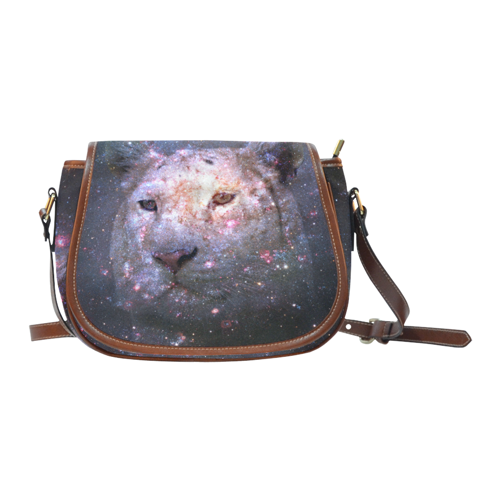 Tiger and Galaxy Saddle Bag/Large (Model 1649)