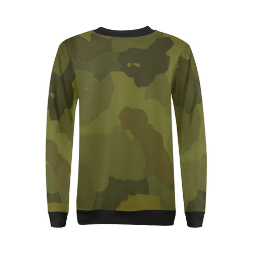 camo 2 All Over Print Crewneck Sweatshirt for Women (Model H18)