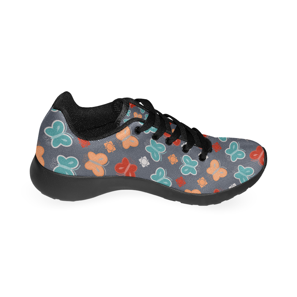 butterfly pattern Kid's Running Shoes (Model 020)