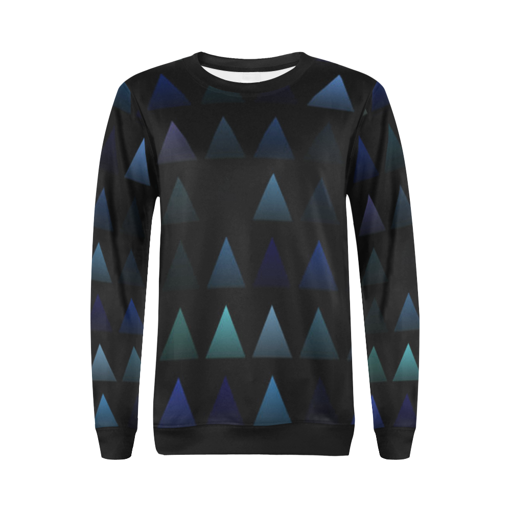 triangles2 All Over Print Crewneck Sweatshirt for Women (Model H18)