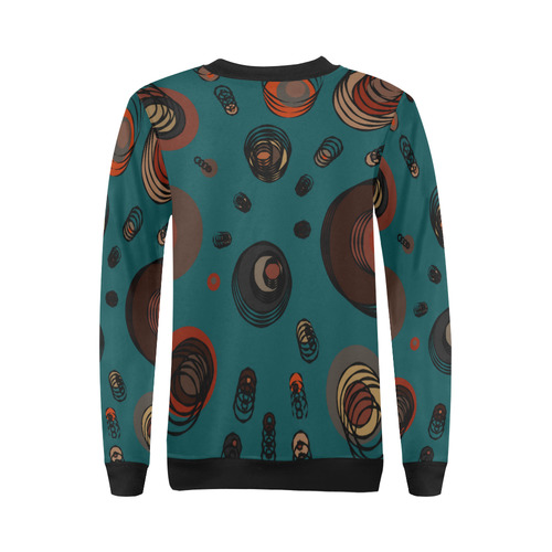 pen and ink All Over Print Crewneck Sweatshirt for Women (Model H18)