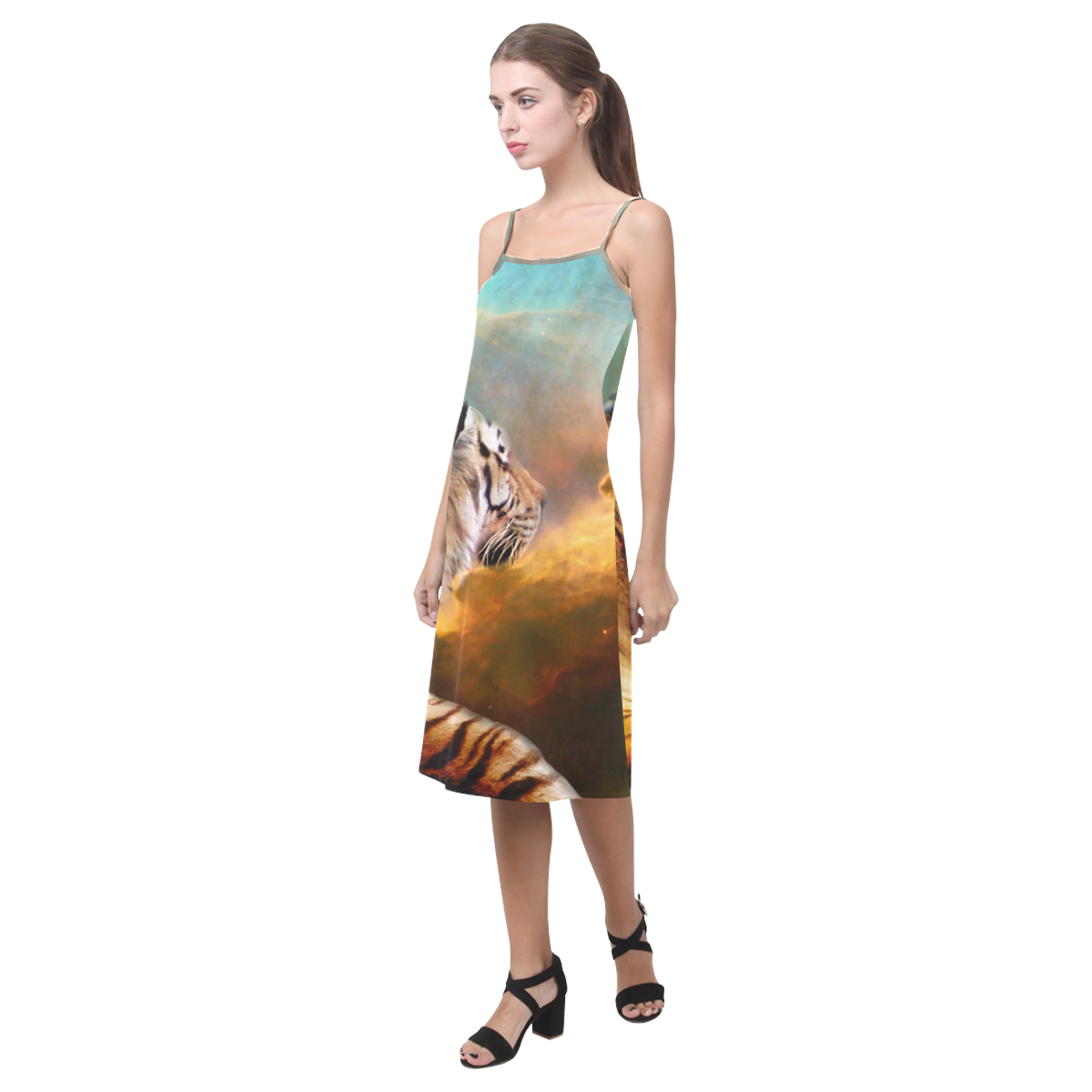 Tiger and Nebula Alcestis Slip Dress (Model D05)