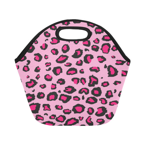 pink leopard Neoprene Lunch Bag/Small (Model 1669)