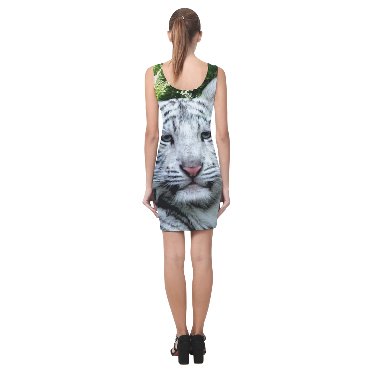 White Tiger Medea Vest Dress (Model D06)