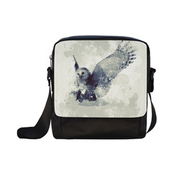 Wonderful owl, watercolor Crossbody Nylon Bags (Model 1633)