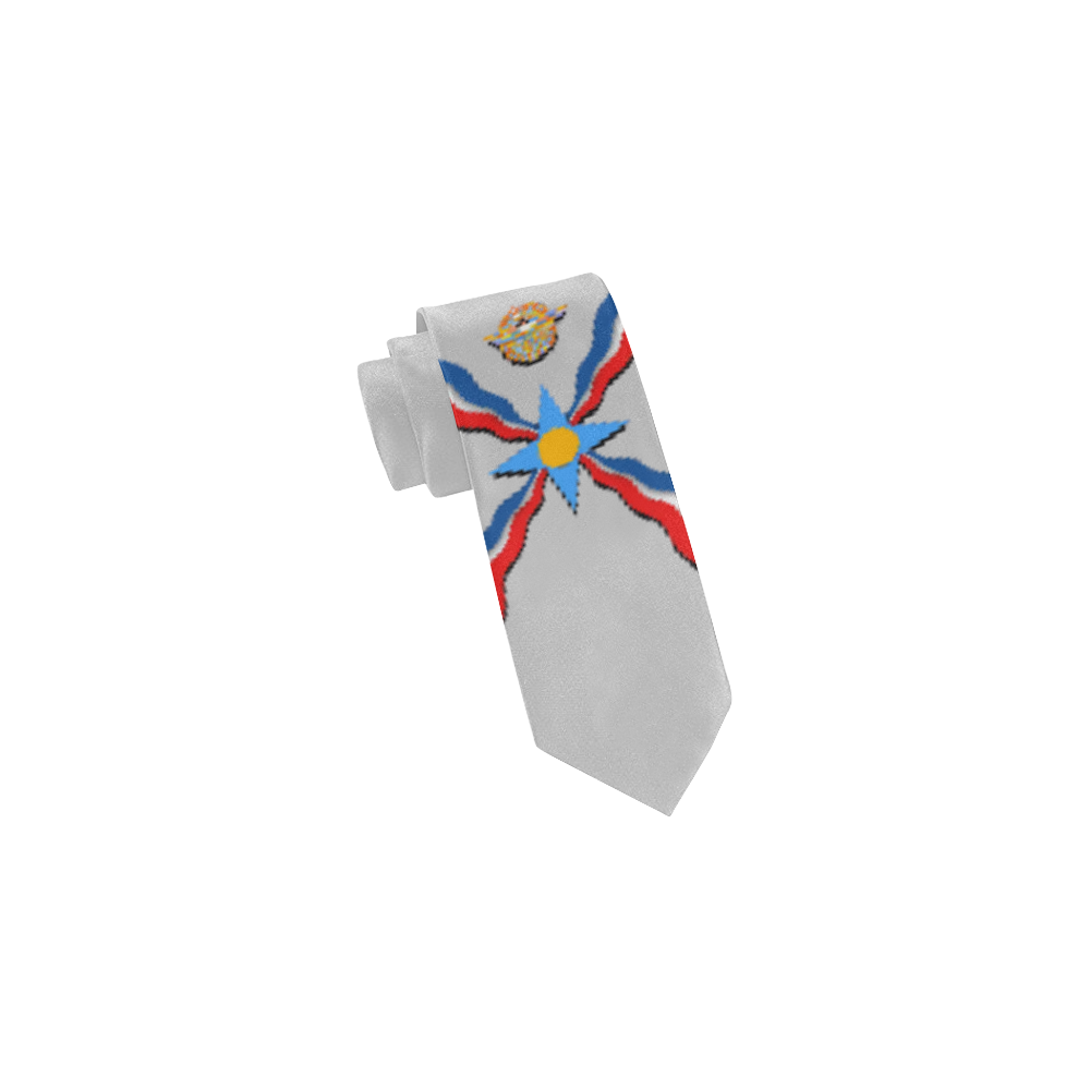 Assyrian Flag Tie Classic Necktie (Two Sides)