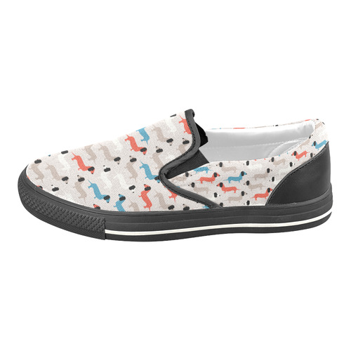 dogs Slip-on Canvas Shoes for Kid (Model 019)