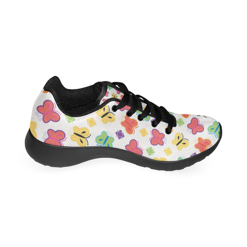 colorful butterfly Kid's Running Shoes (Model 020)