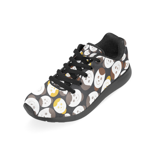 brown smiley faces Men’s Running Shoes (Model 020)
