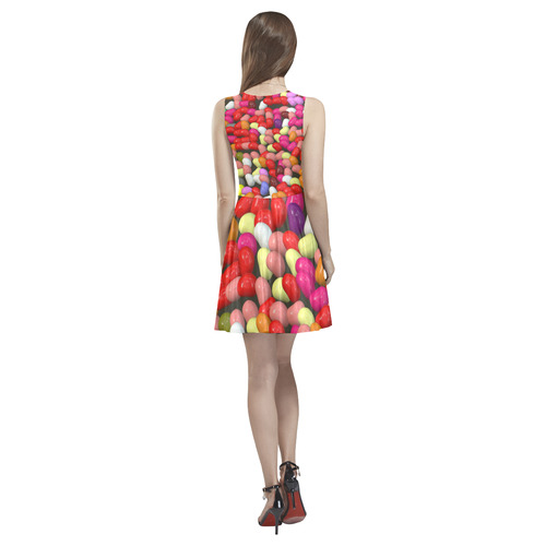 funny Jelly Mix by JamColors Thea Sleeveless Skater Dress(Model D19)
