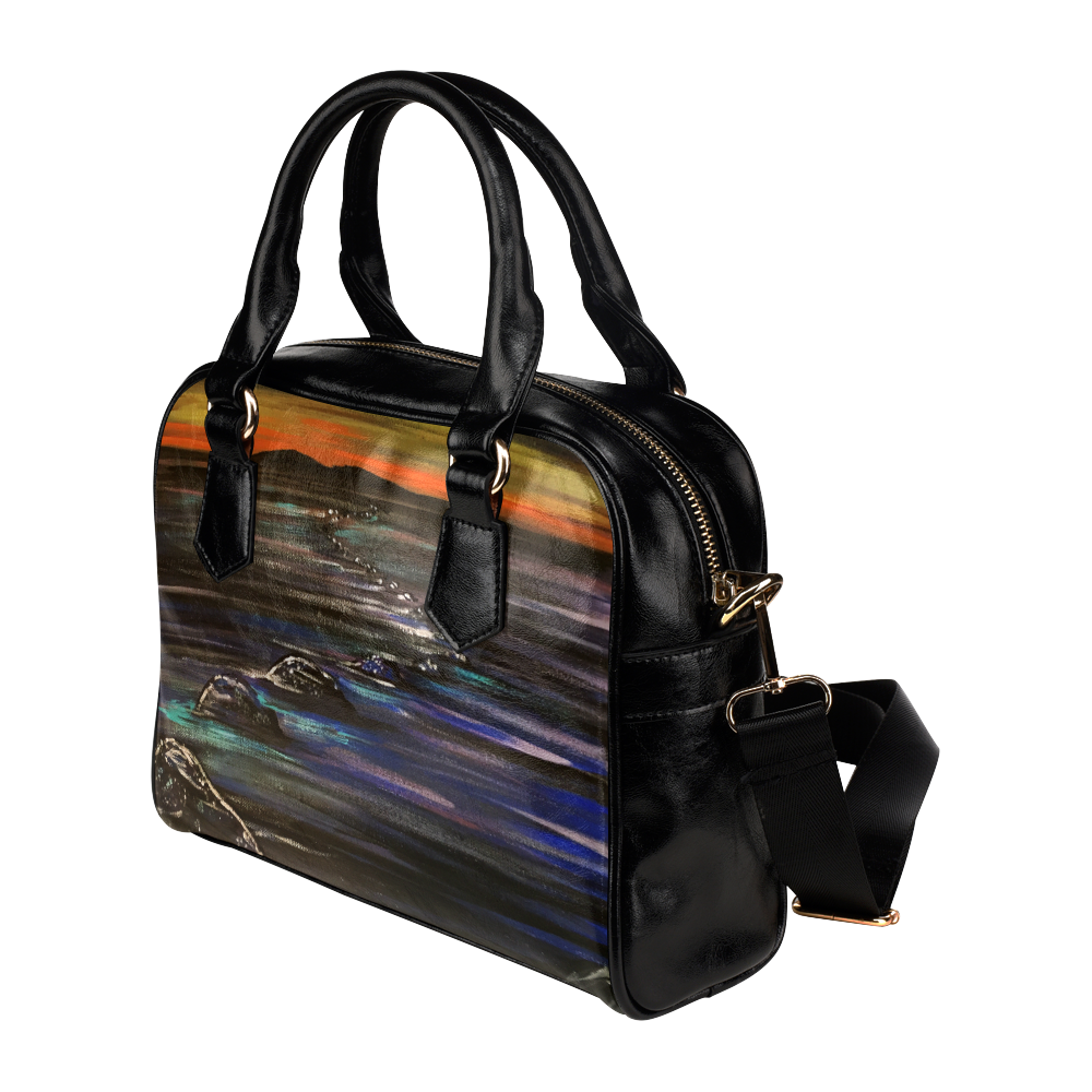 Night Walk Large Shoulder Handbag (Model 1634)