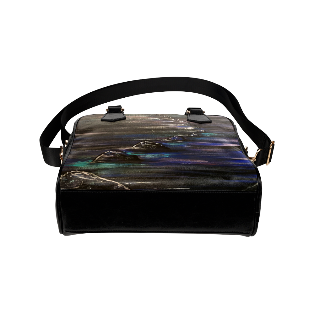 Night Walk Large Shoulder Handbag (Model 1634)