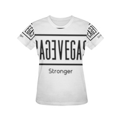 vegas stronger All Over Print T-Shirt for Women (USA Size) (Model T40)