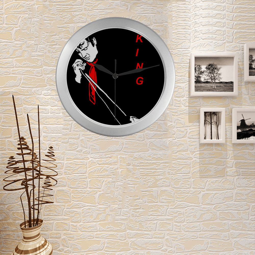 Legend Silver Color Wall Clock