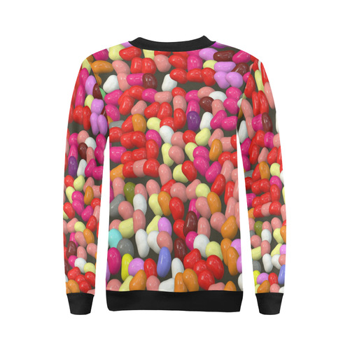 funny Jelly Mix by JamColors All Over Print Crewneck Sweatshirt for Women (Model H18)