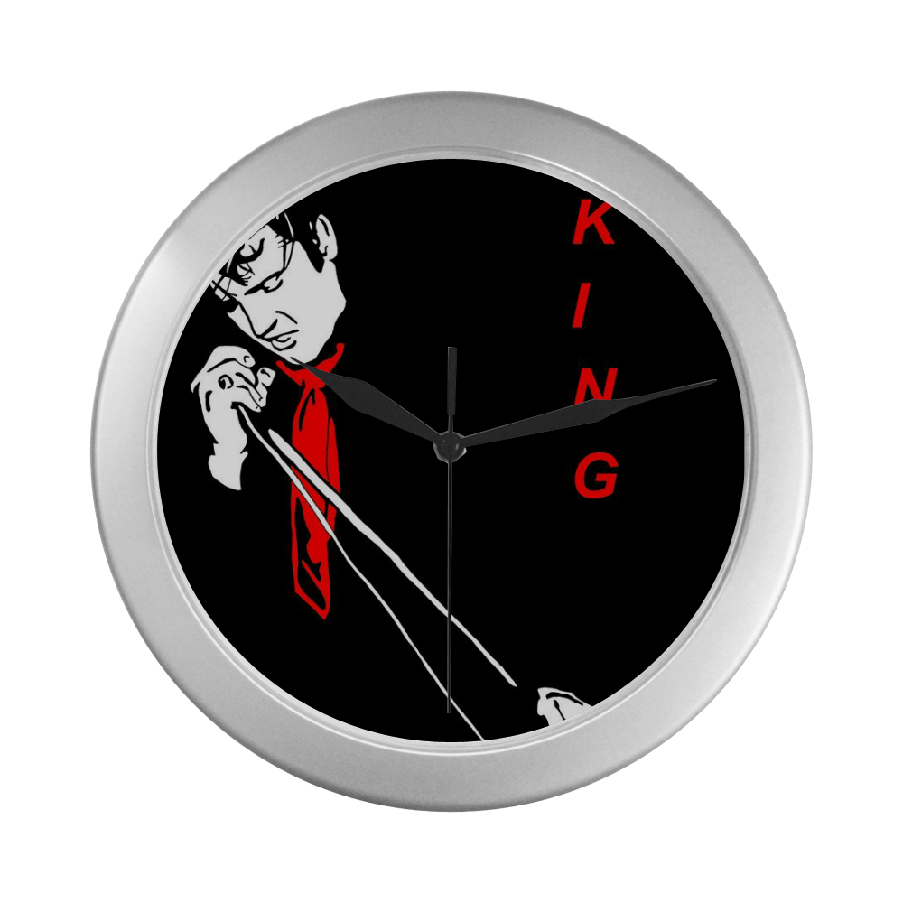 Legend Silver Color Wall Clock