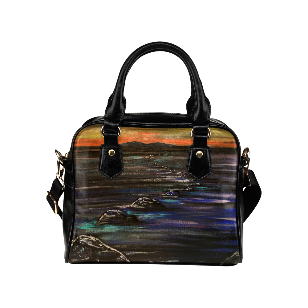 Night Walk Large Shoulder Handbag (Model 1634)