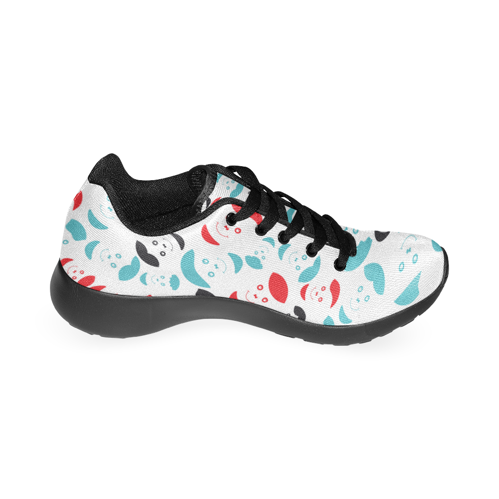 red smiley faces Women’s Running Shoes (Model 020)