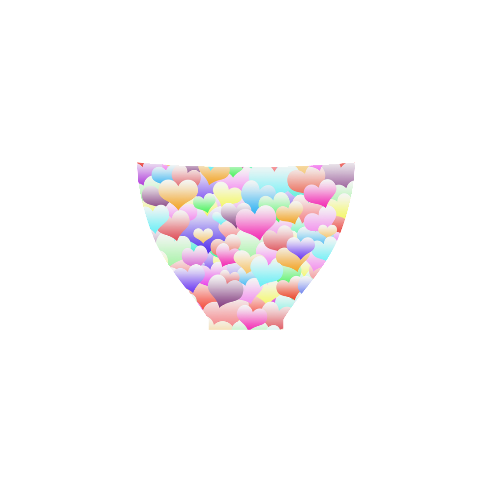 Bubble Hearts Light Custom Bikini Swimsuit