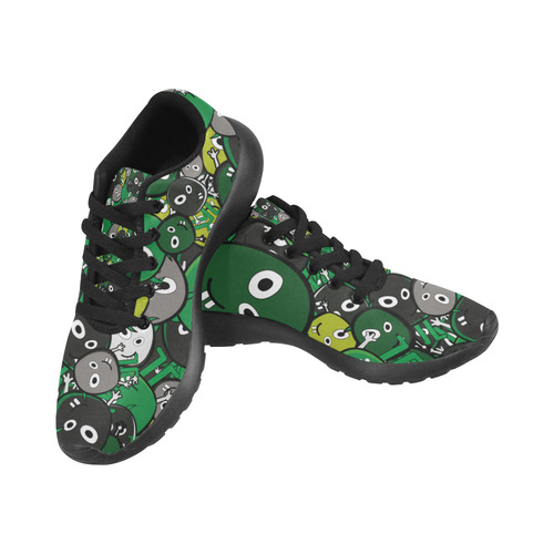 green doodle monsters Men’s Running Shoes (Model 020)