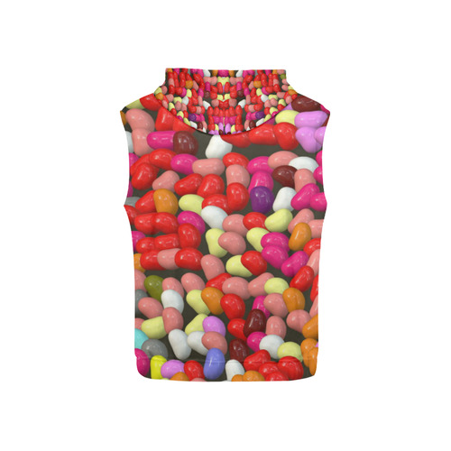 funny Jelly Mix by JamColors All Over Print Sleeveless Hoodie for Kid (Model H15)