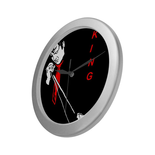 Legend Silver Color Wall Clock