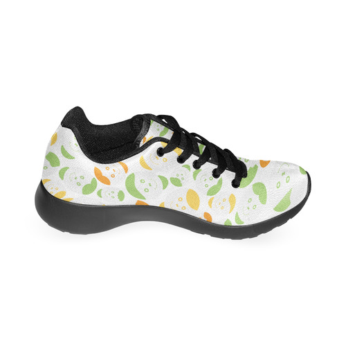 green smiley faces Men’s Running Shoes (Model 020)