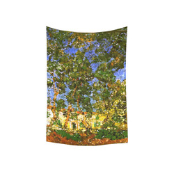 Van Gogh St Paul Hospital Garden Low Poly Cotton Linen Wall Tapestry 40"x 60"
