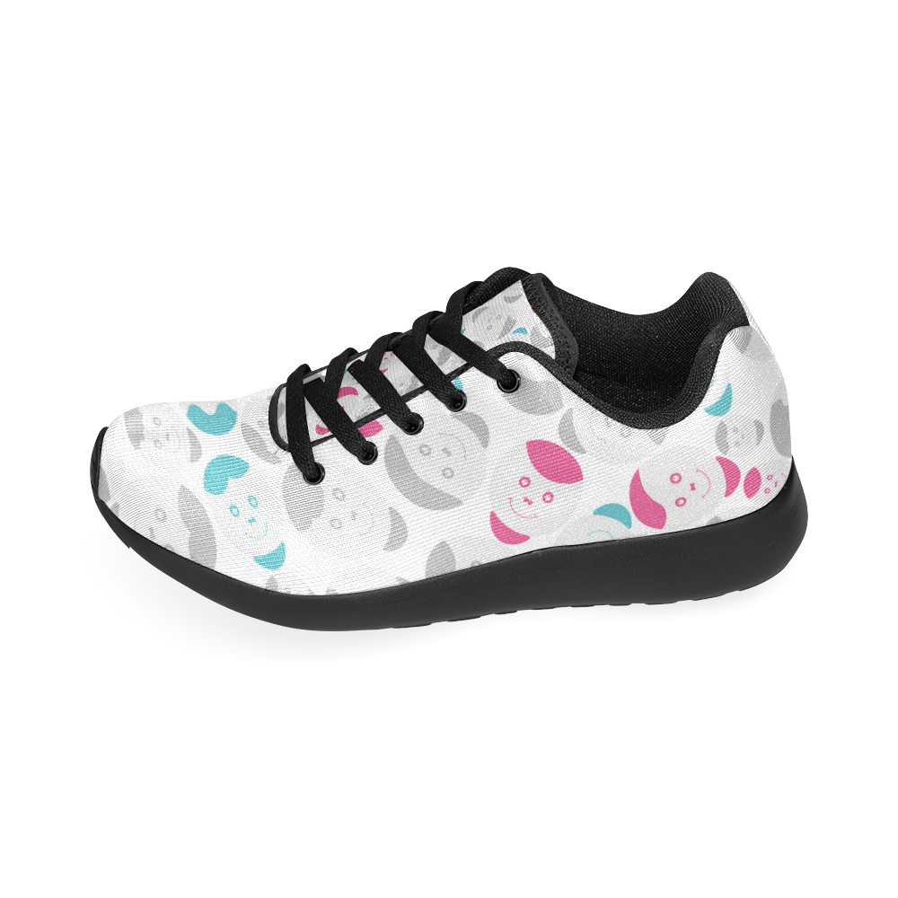 smiley faces pattern Men’s Running Shoes (Model 020)