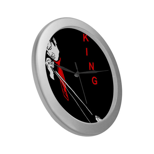 Legend Silver Color Wall Clock