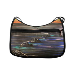 Night Walk Large Crossbody Bags (Model 1616)