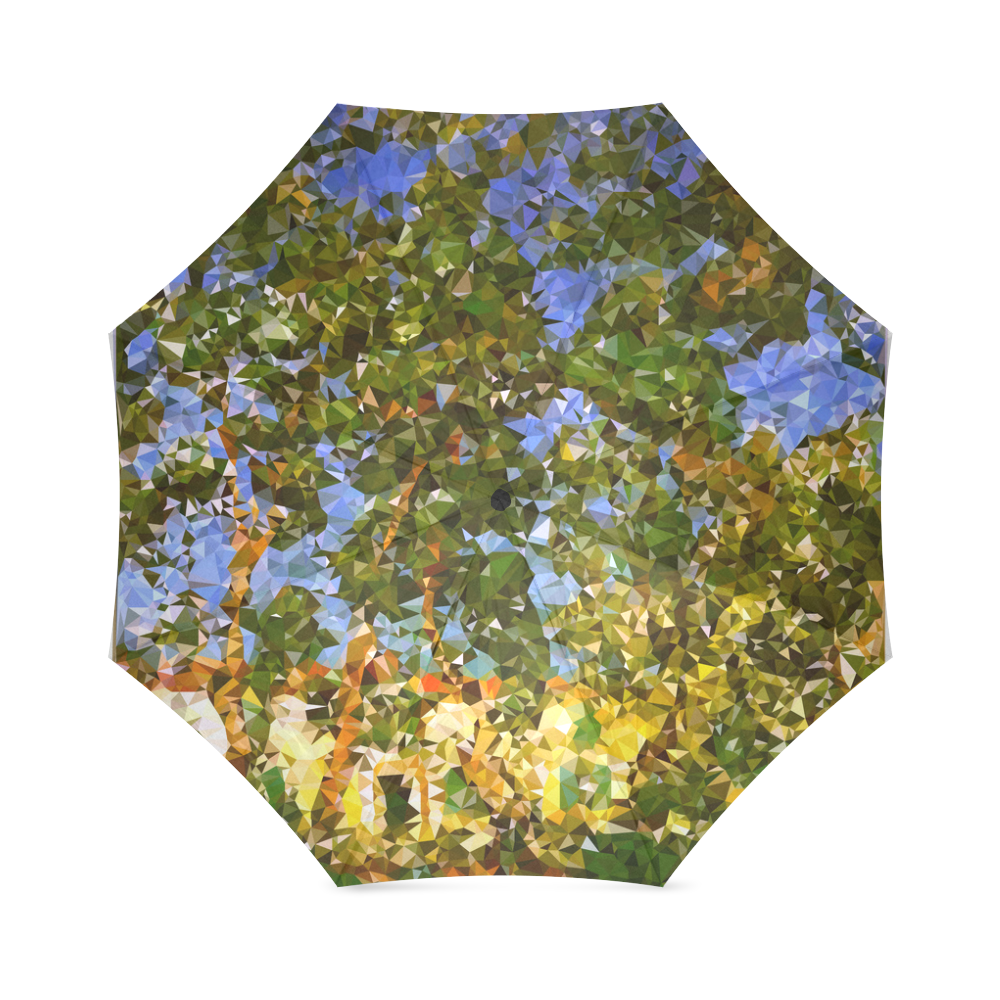 Van Gogh St Paul Hospital Garden Low Poly Foldable Umbrella (Model U01)