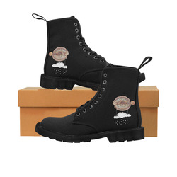 The Cloud Fish Surreal Martin Boots for Women (Black) (Model 1203H)