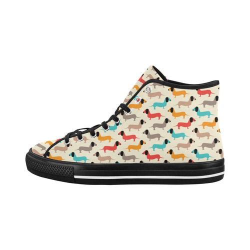 dog fabric Vancouver H Women's Canvas Shoes (1013-1)