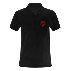 DF Skull Rose Men's Polo Shirt (Model T24)