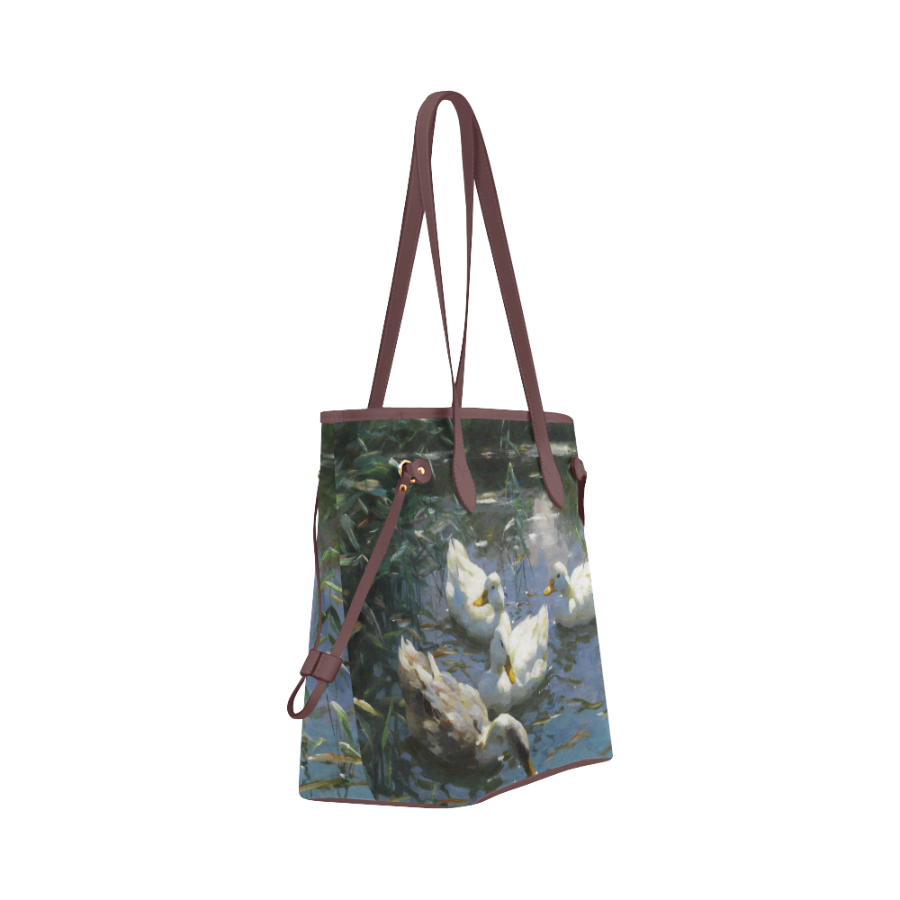 American Pekin Duck-3 Clover Canvas Tote Bag (Model 1661)