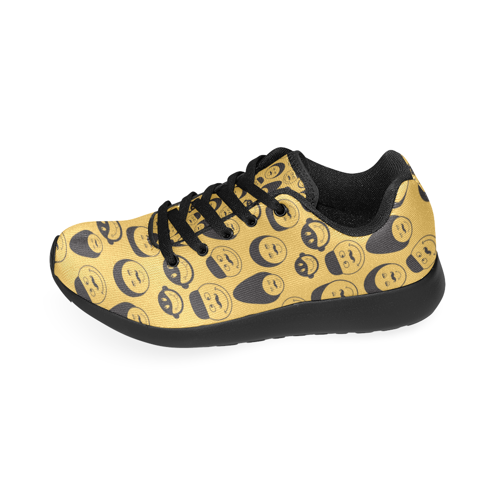 yellow emotion faces Men’s Running Shoes (Model 020)