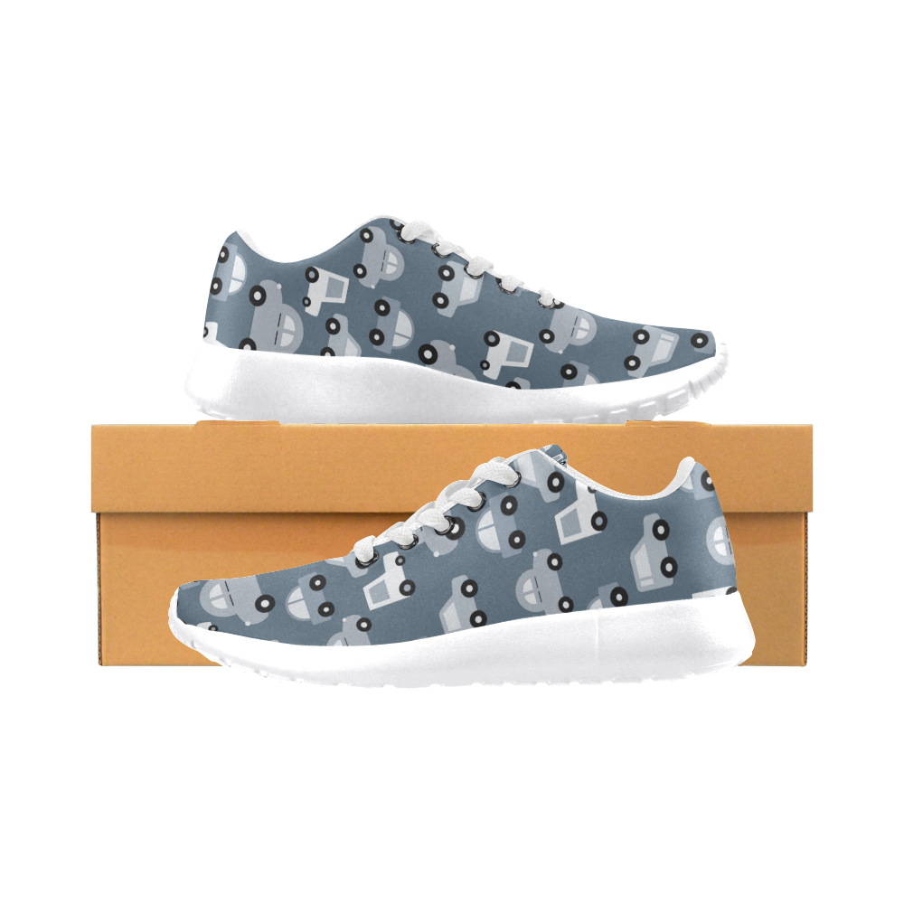 gray cartoon cars Women's Running Shoes/Large Size (Model 020)