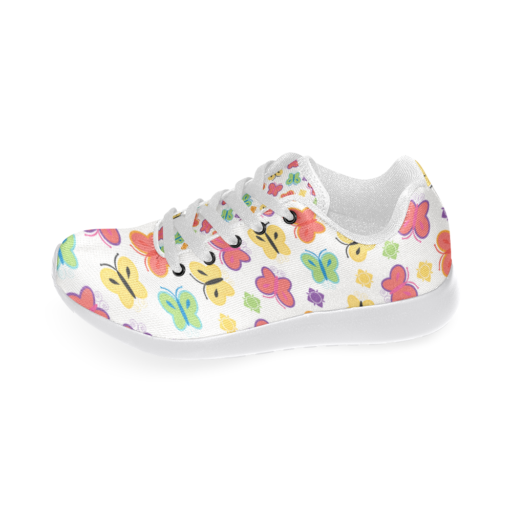 colorful butterfly Women's Running Shoes/Large Size (Model 020)