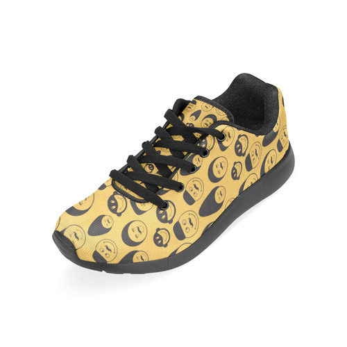 yellow emotion faces Women’s Running Shoes (Model 020)
