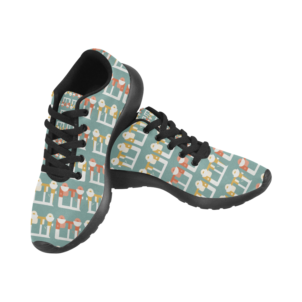 auto rickshaw  pattern Men's Running Shoes/Large Size (Model 020)